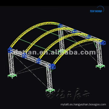 Soporte de exhibición de aluminio truss para stand de feria en Shanghai